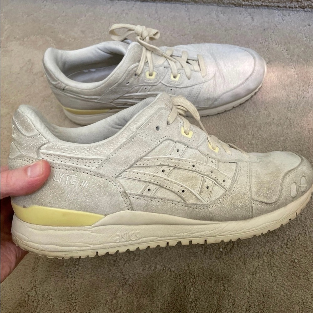 Asics Gel Lyte 3 OG ‘Vanilla’ Beige Casual Shoe with Yellow Trim